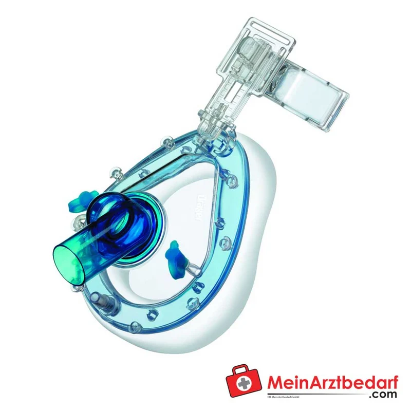 Dräger ClassicStar NIV‑Maske Einweg, 6‑Punkt‑Kopfband, anpassbares Maskenkissen, 360° Winkelstück, Größen S/M/L