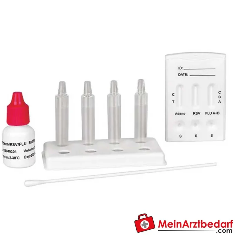 Cleartest Adenovirus, RSV, Influenza A+B Kombi-Schnelltest