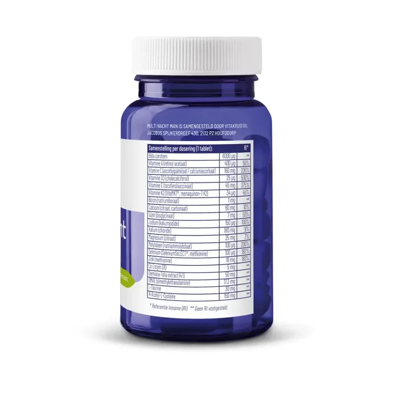 Vitakruid Multi nacht man 30 tabletten