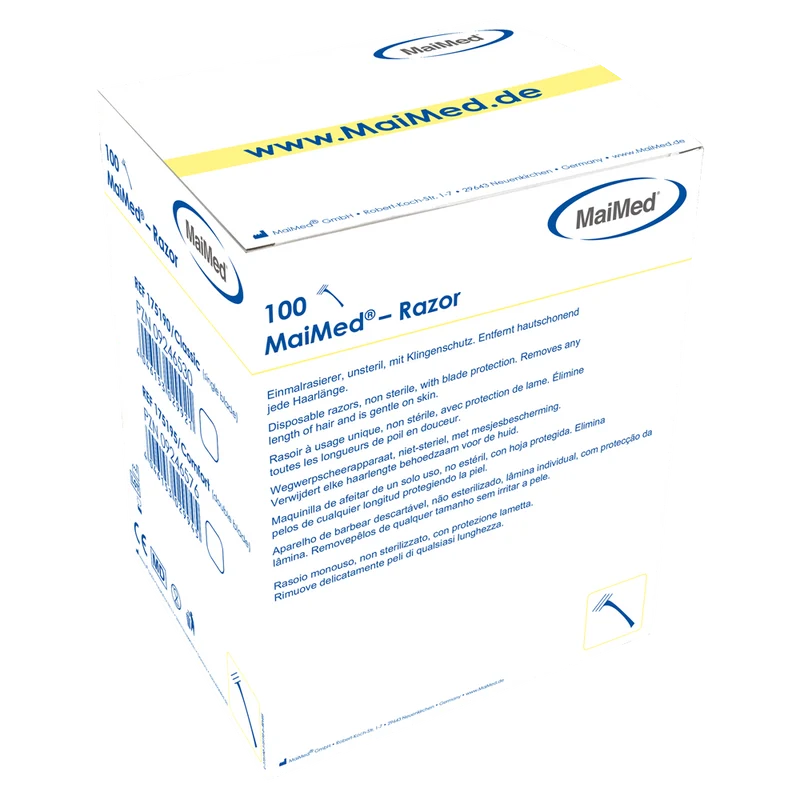 MaiMed - Razor Classic Einmalrasierer, unsteril, 100 St./B. | Box (100 Stück)