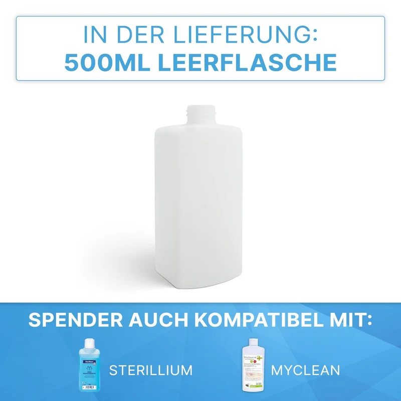 ARNOMED DISPENSER ABS Manueller Seifen- und Desinfektionsmittelspender aus ABS-Kunststoff