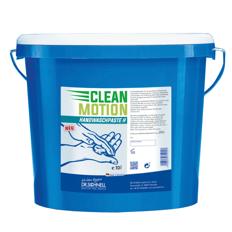 Dr. Schnell CLEANMOTION Handwaschpaste H, starke Hautreinigung mit Reibemittel | Eimer (10 l)