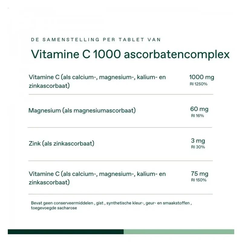 Bonusan Vitamine C-1000 ascorbaten