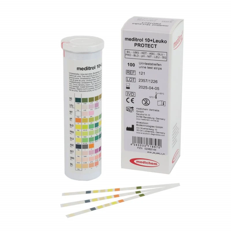 meditrol® 10 + Leuko Urinteststreifen