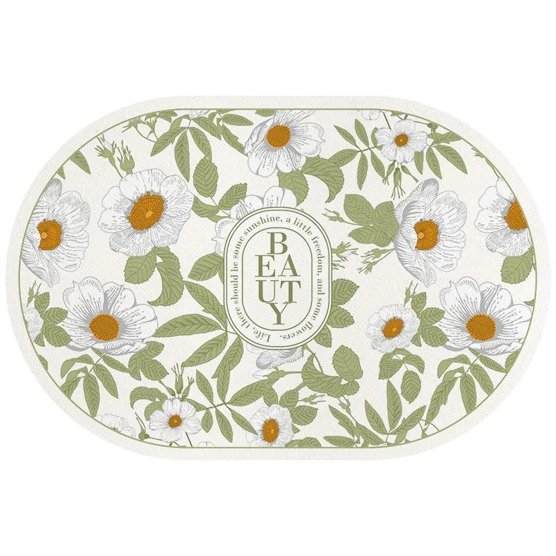 Blumenmuster Bereichsmatte