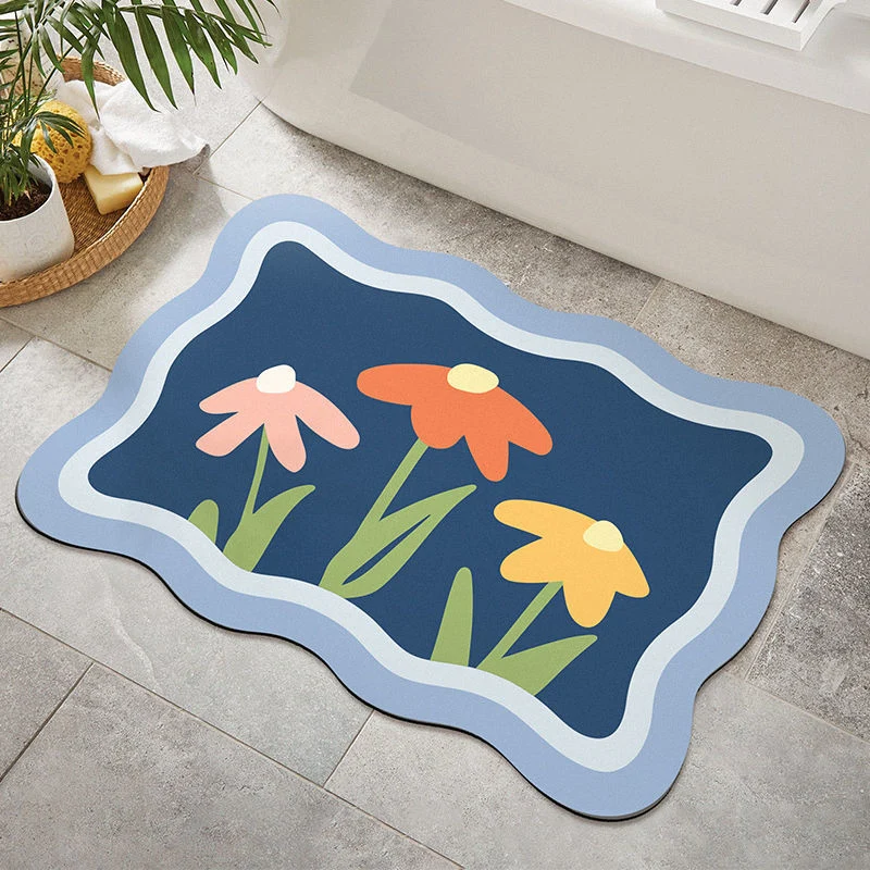 Florale dekorative Teppichmatte für die Wohnkultur