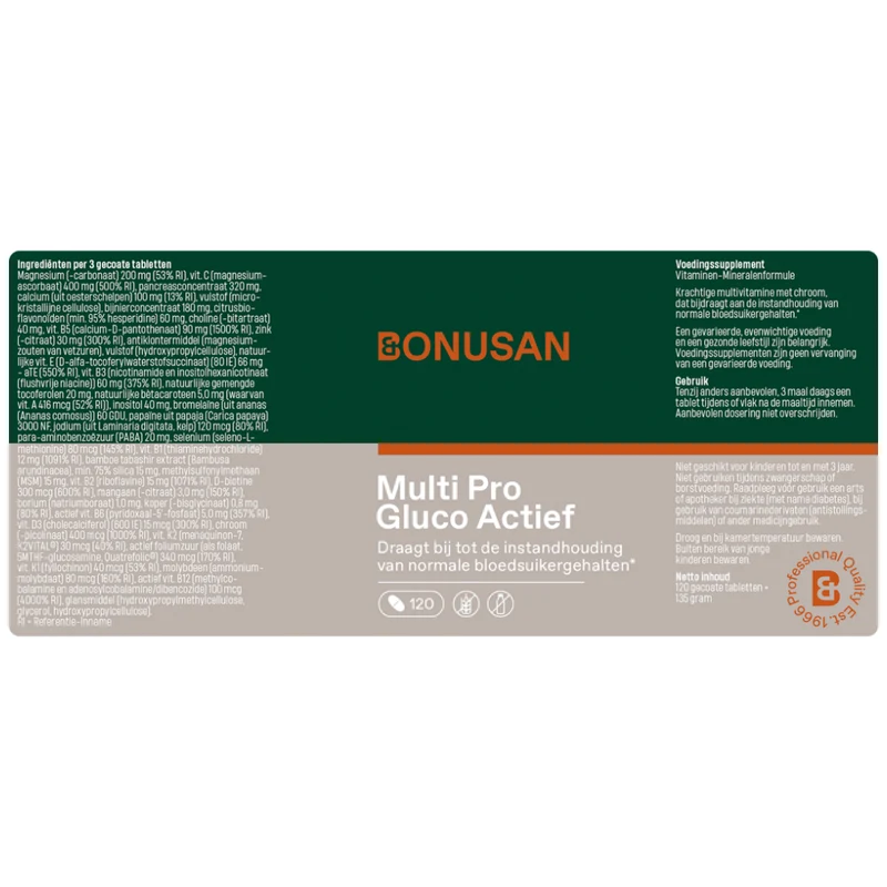 Bonusan Multi Pro Gluco Actief