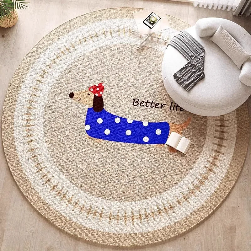 Dekorativer hundethemed Bereichsteppich für die Wohnkultur