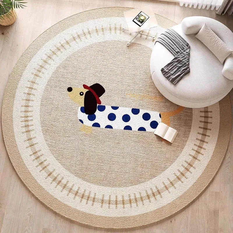 Dekorativer hundethemed Bereichsteppich für die Wohnkultur