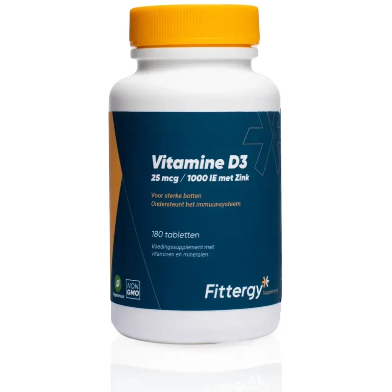 Fittergy Vitamine D3 25 mcg met zink