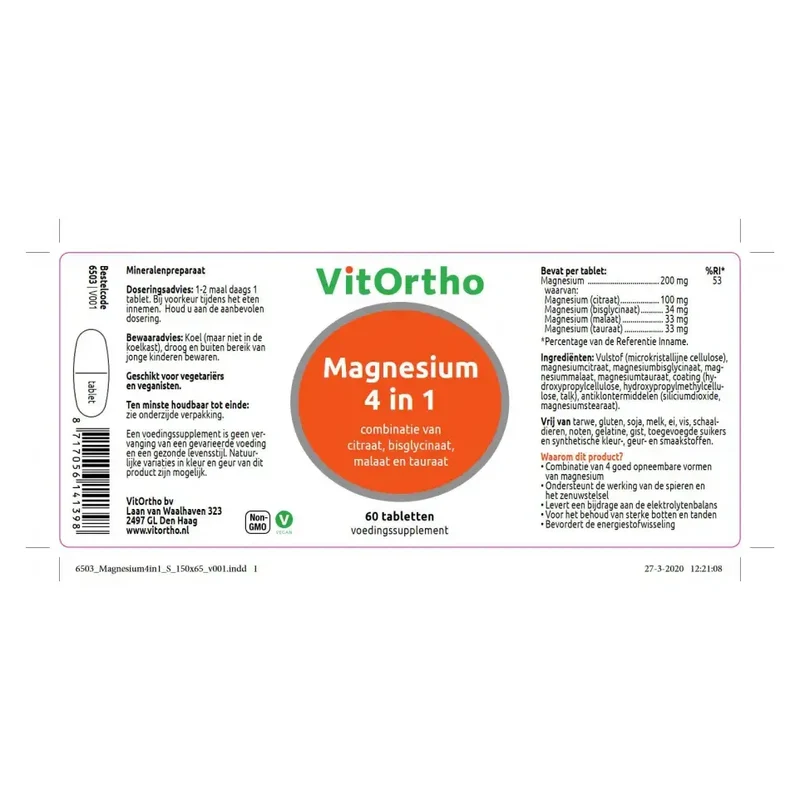 Vitortho Magnesium 4 in 1