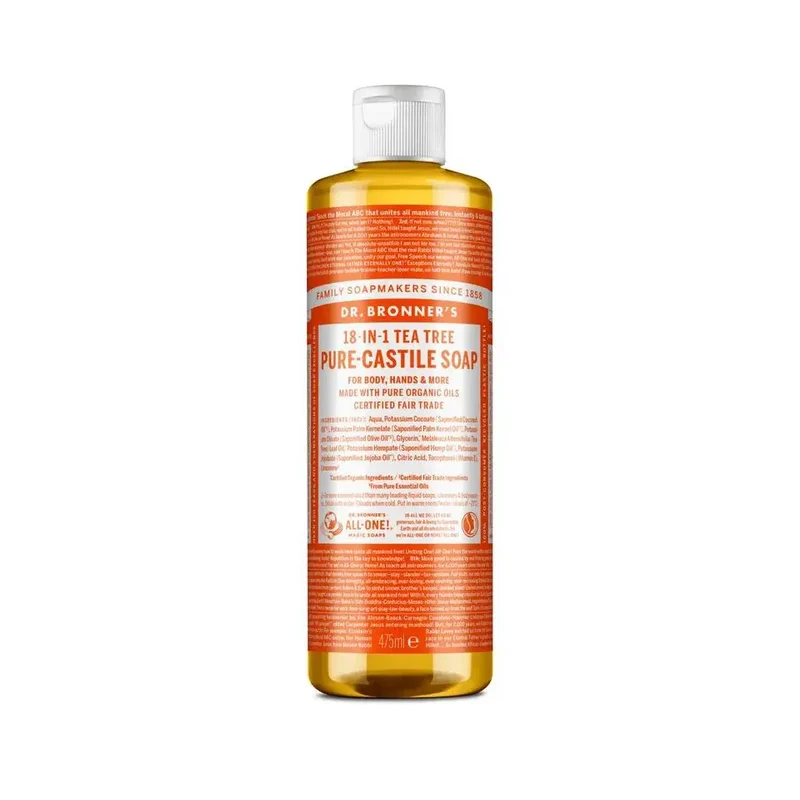 DR Bronners Liquid soap tea tree