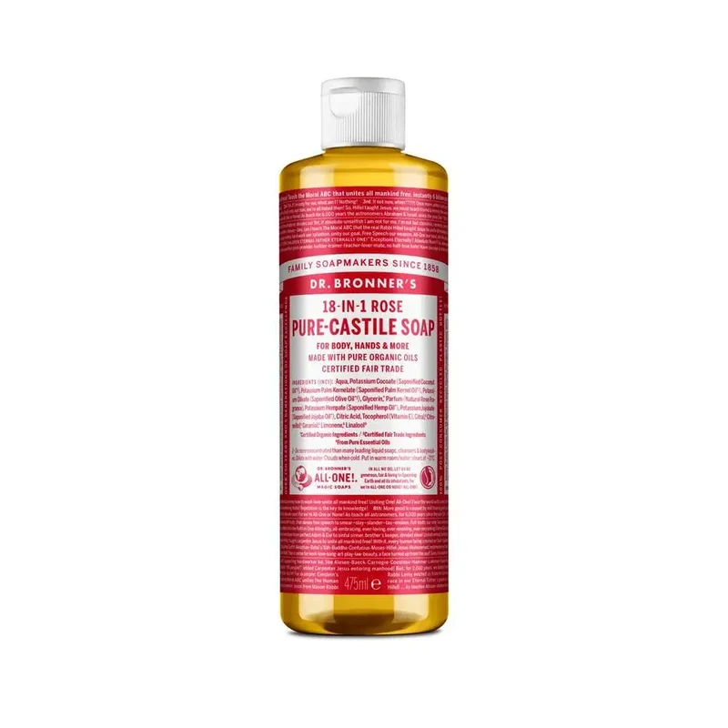 DR Bronners Liquid soap roos