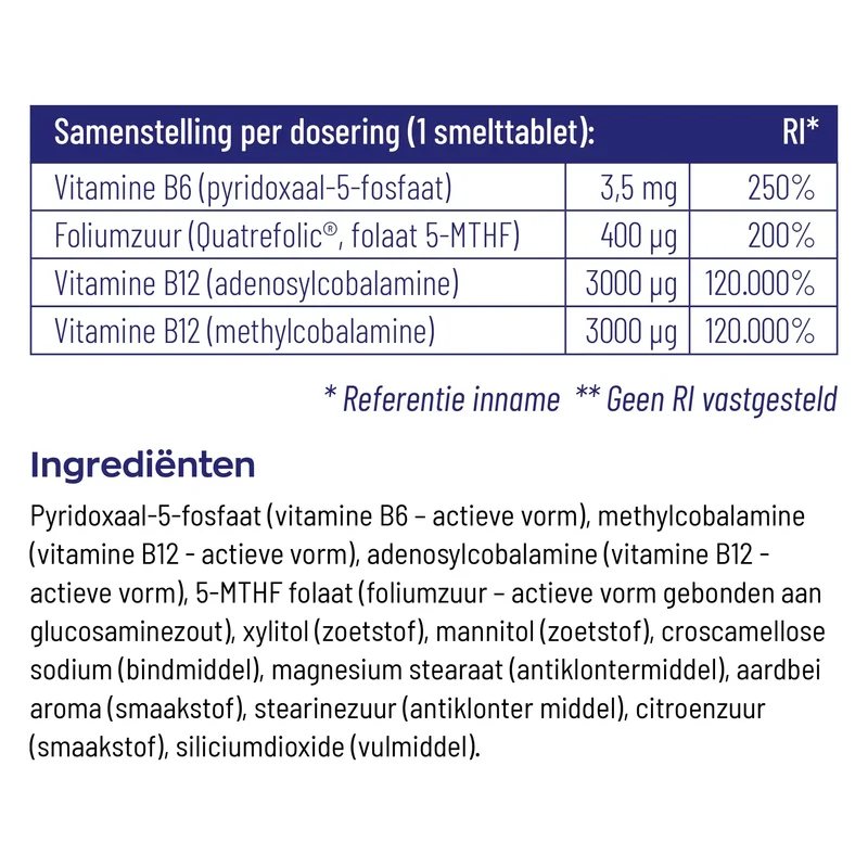 Vitakruid B12 Combi 6000 met folaat & P-5-P