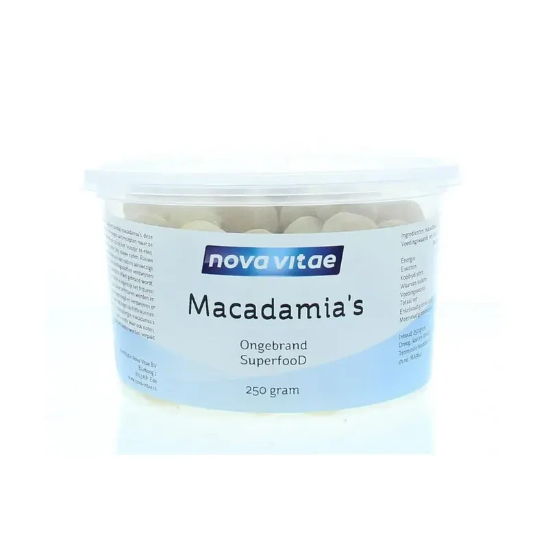 Nova Vitae Macadamia ongebrand raw