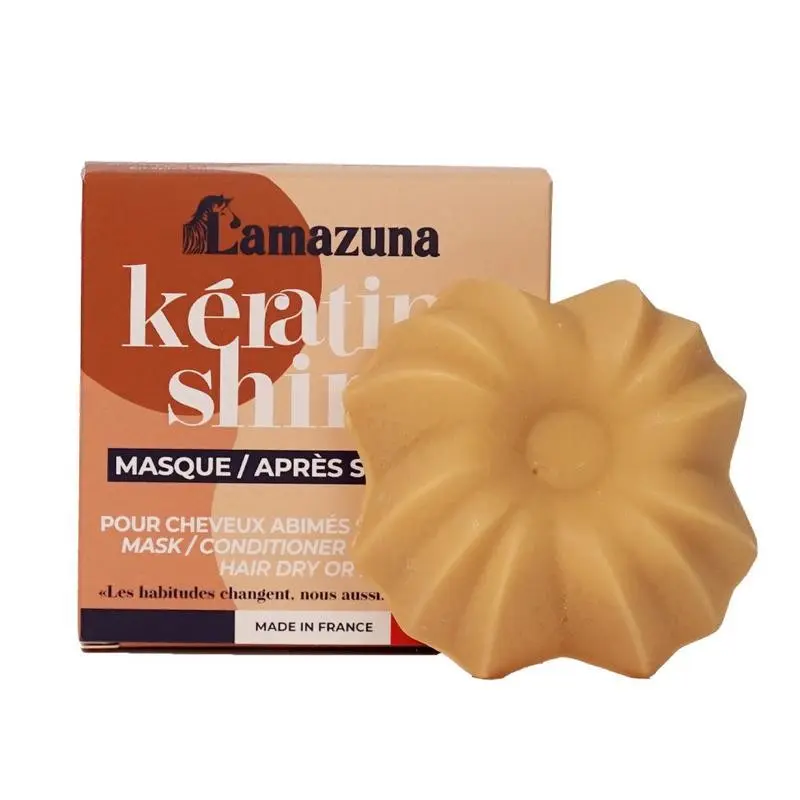 Lamazuna Mask/hair conditioner keratin shine biologisch 71 gram