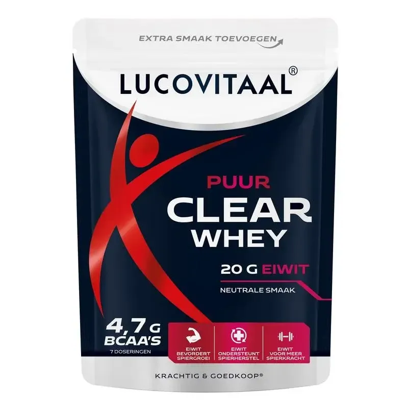 Lucovitaal Clear whey poeder puur 175 gram