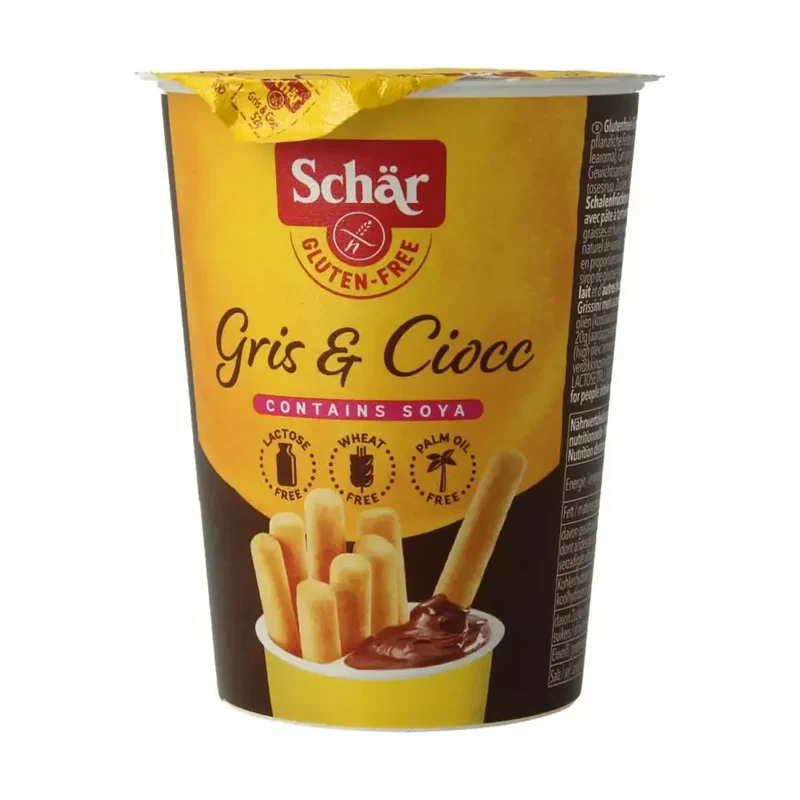 Schar Milly grissini & chocolate sticks 52 gram