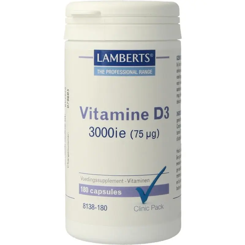 Lamberts Clinic Pack Vitamine D3 75mcg 180 capsules
