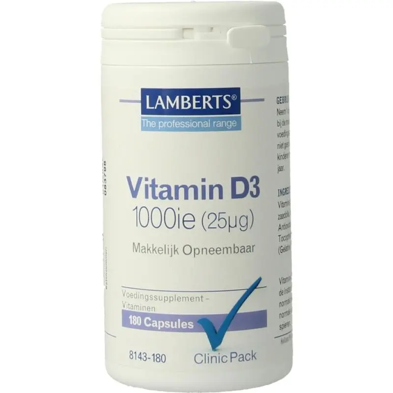 Lamberts Clinic Pack Vitamine D 25mcg 180 capsules