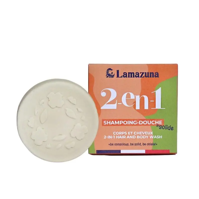 Lamazuna 2 In 1 Hair and body wash bar 70 gram