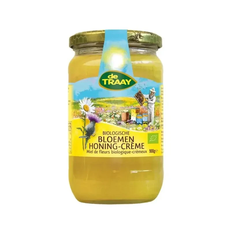 De Traay Bloemenhoning creme Bio