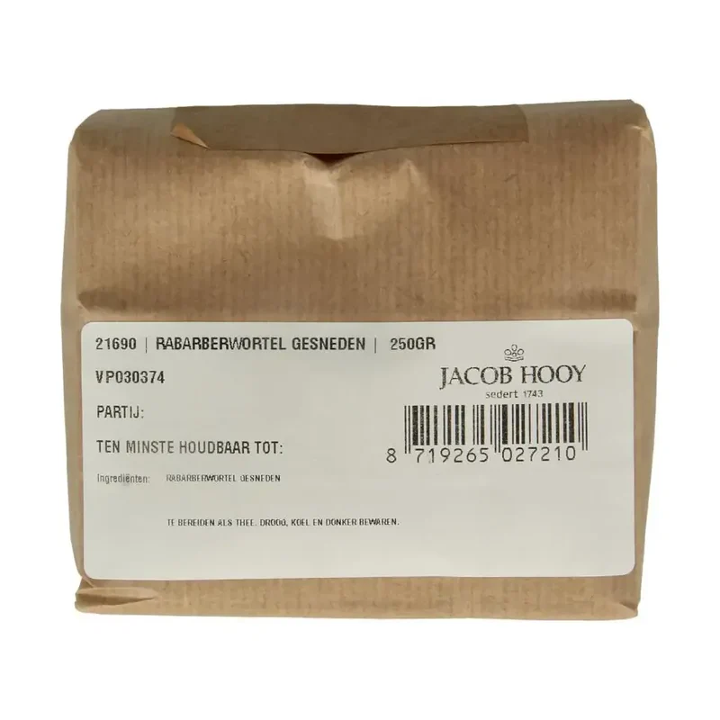 Jacob Hooy Rabarberwortel gesneden