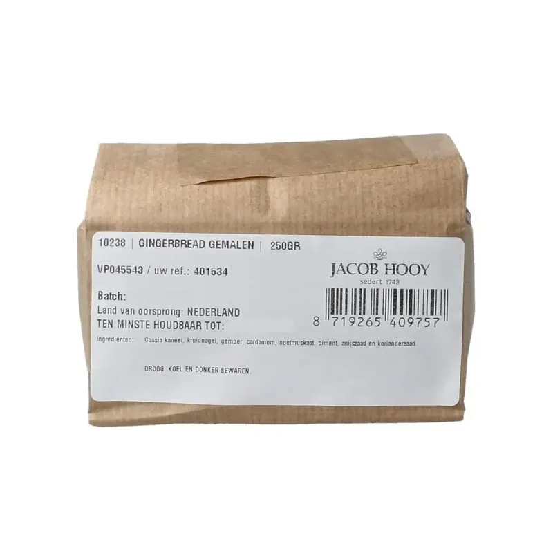 Jacob Hooy Gingerbread gemalen 250 gram