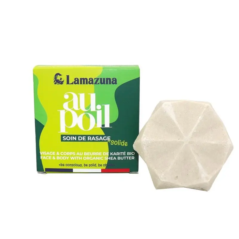 Lamazuna Shaving bar lemon & green tea 70 gram