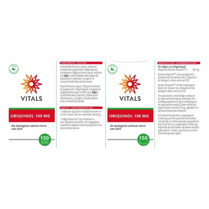 Vitals Ubiquinol 100 mg