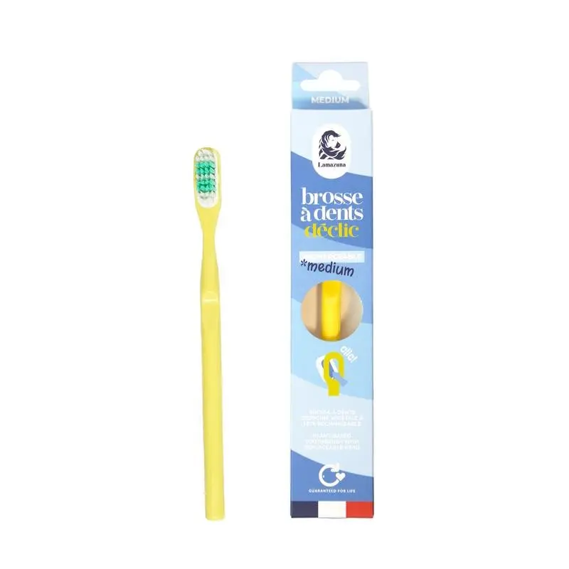 Lamazuna Toothbrush medium mimosa yellow