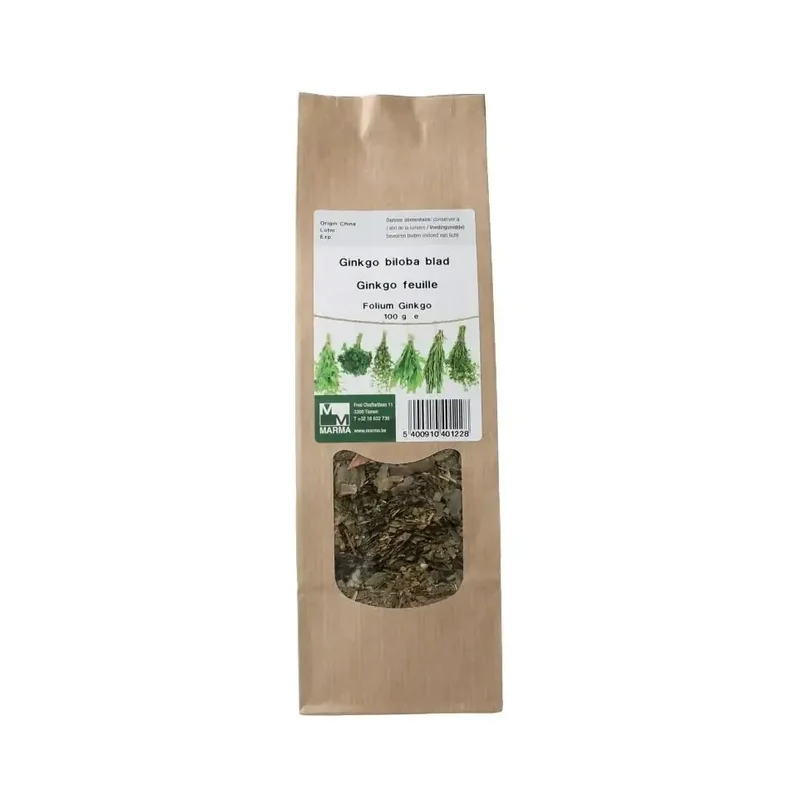 Marma Ginkgo biloba blad 100 gram