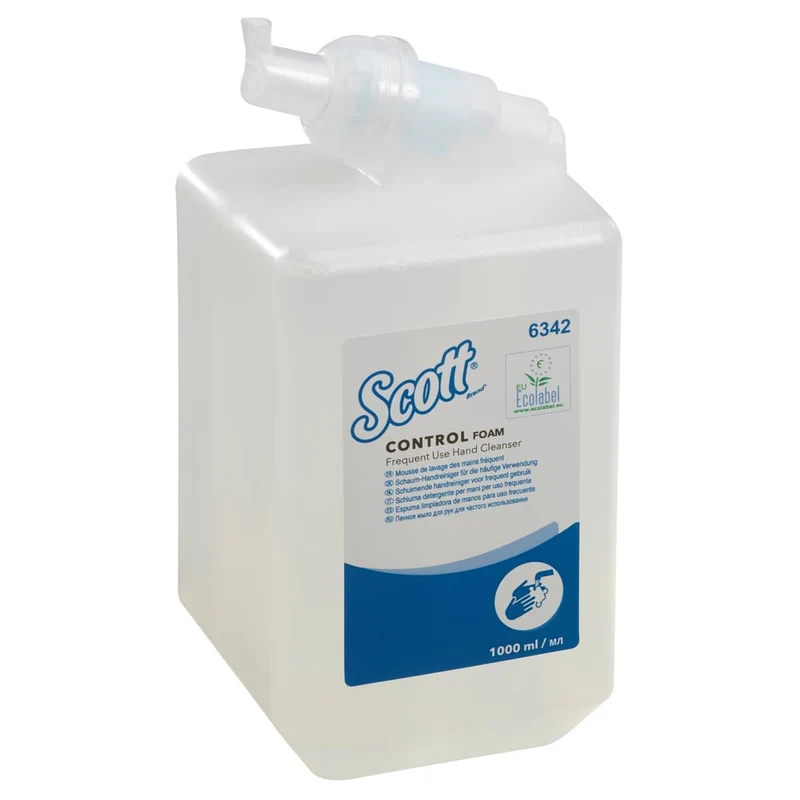 Scott® Control™ Schaum-Handreiniger für die häufige Verwendung - Kassette / Transparent /1 l - 6 Cassettes | Karton (6 Kartuschen)