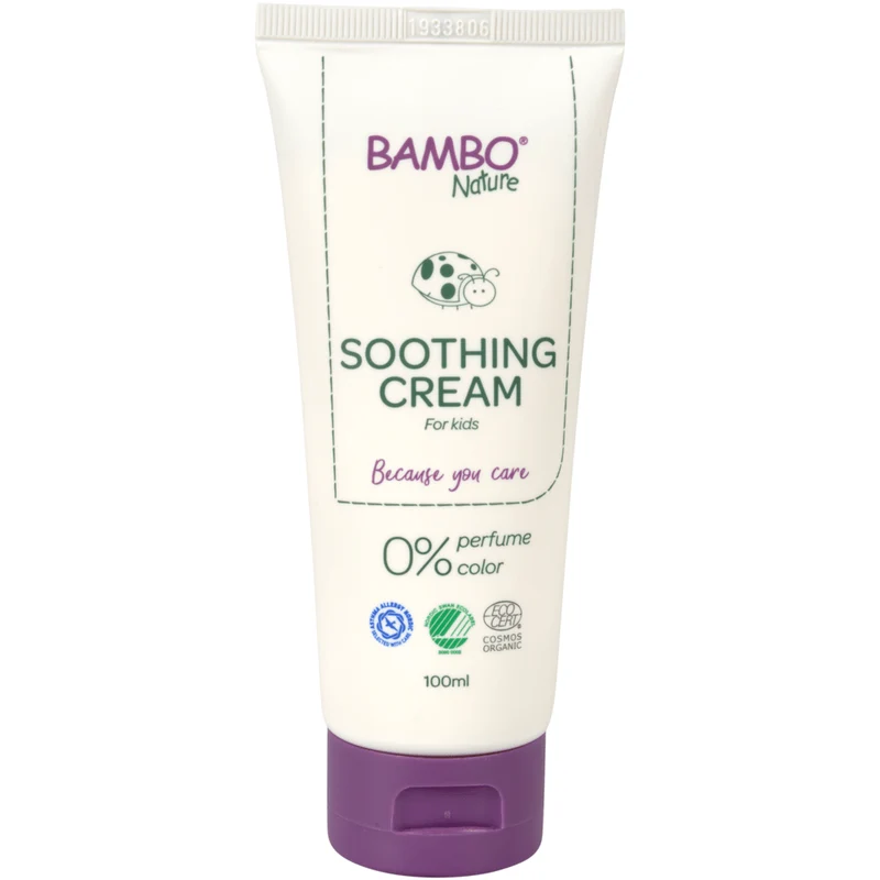 Bambo Nature, Pflegecreme, 100 ml, Farb- und Parfümfrei | Packung (6 Stück)