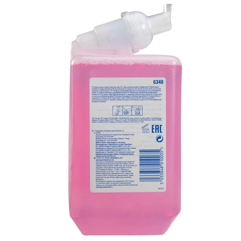 Scott® Essential™ Schaumseife für die tägliche Verwendung - Kassette / Rosa /1 Ltr - 6 Cassettes | Karton (6 Kartuschen)