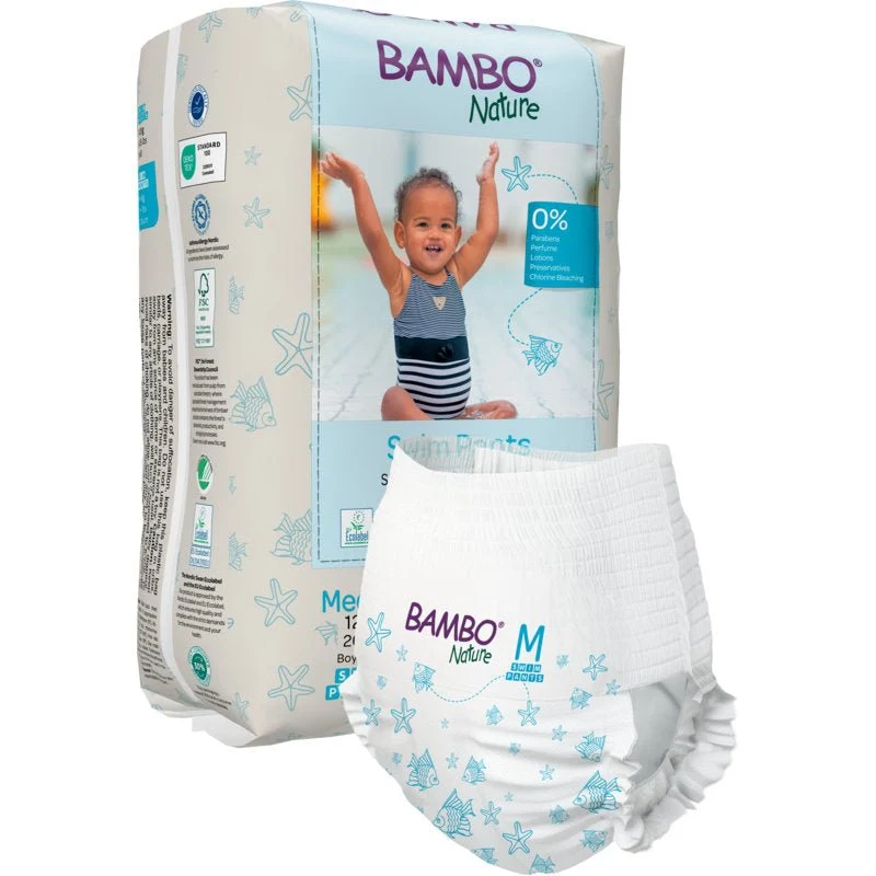 Bambo Nature, Schwimmwindel, Gr. M, 12+ kg | Packung (12 Stück)