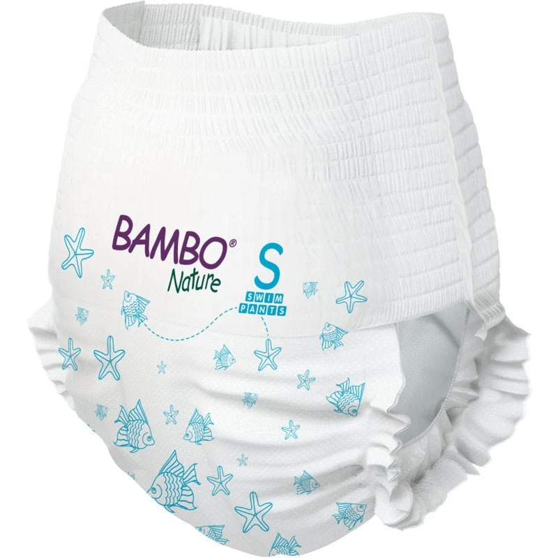 Bambo Nature Schwimmwindeln, Gr. S, 7-12 kg | Packung (12 Stück)