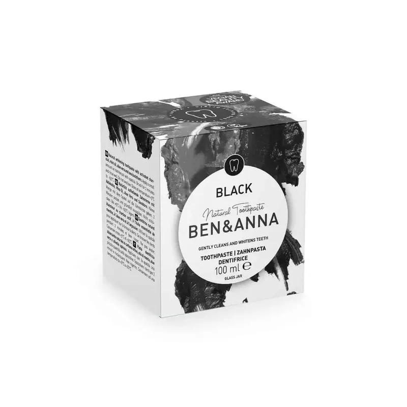 Ben & Anna Tandpasta zwart active charcoal 100 gram