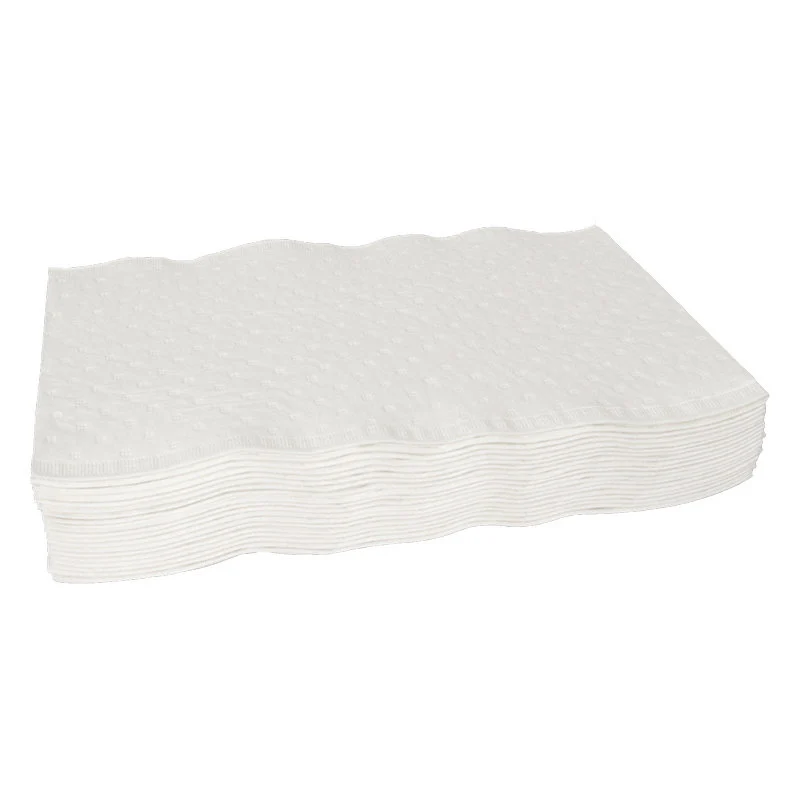 Einmal-Waschlappen, Papier 3-lagig, 19x19 cm, Weiß | Karton (1800 Packungen)