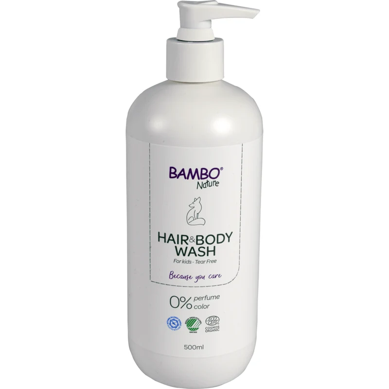 Bambo Nature, Babyshampoo für Haut & Haar, 500 ml | Karton (6 Packungen)