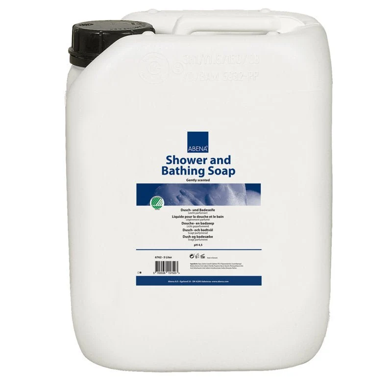 Dusch- und Badeseife, leicht parfümiert, 5.000 ml | Karton (2 Packungen)