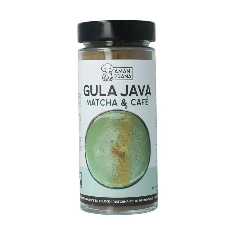 Amanprana Gula java matcha & cafe biologisch 230 gram