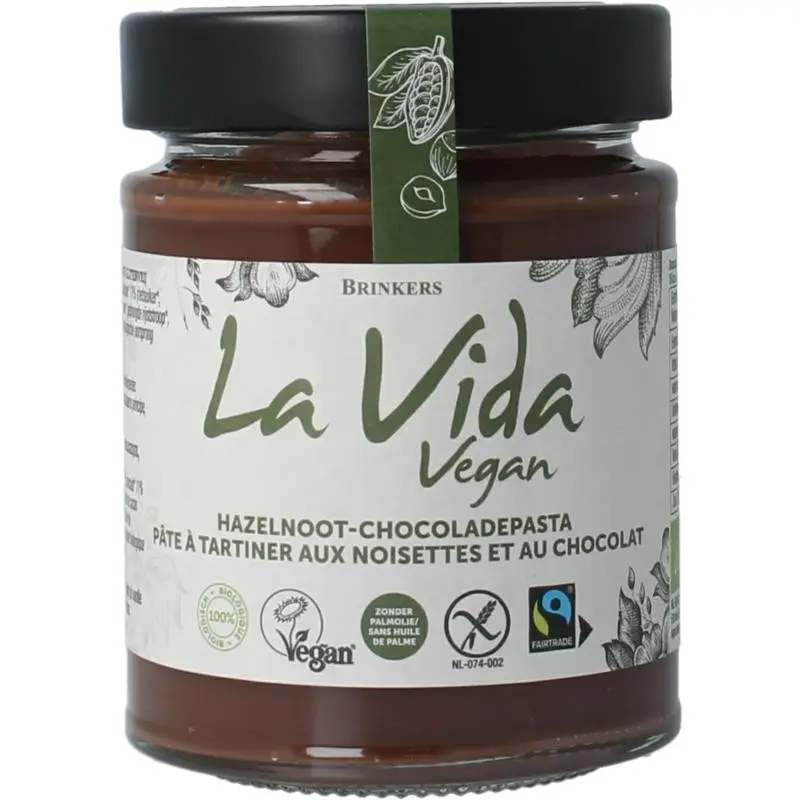 La Vida Hazelnootpasta biologisch 270 gram