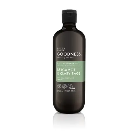 Baylis & Harding Goodness men shower gel bergamot & clary sage 500 ml