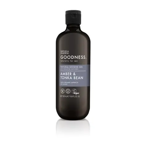 Baylis & Harding Goodness men shower gel amber & tonka bean 500 ml