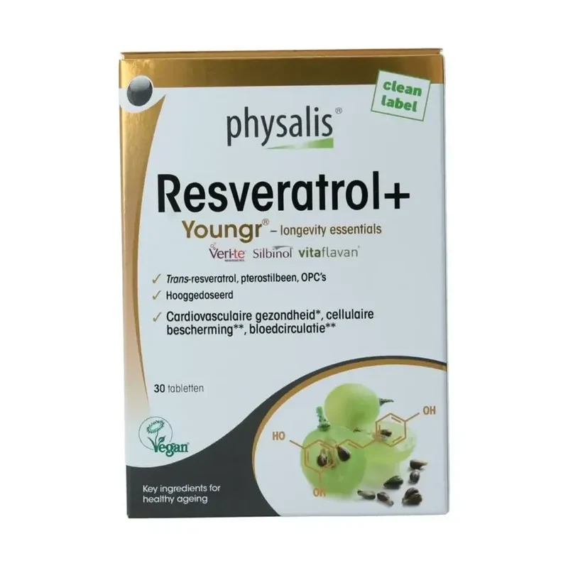 Physalis Resveratrol + vegan 30 tabletten