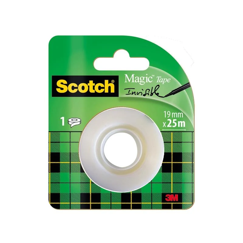 Scotch® Magic™ Unsichtbares Klebeband, Nachfüllpackung, 1 Rolle, 19 mm x 25 m | Packung (1 Stück)