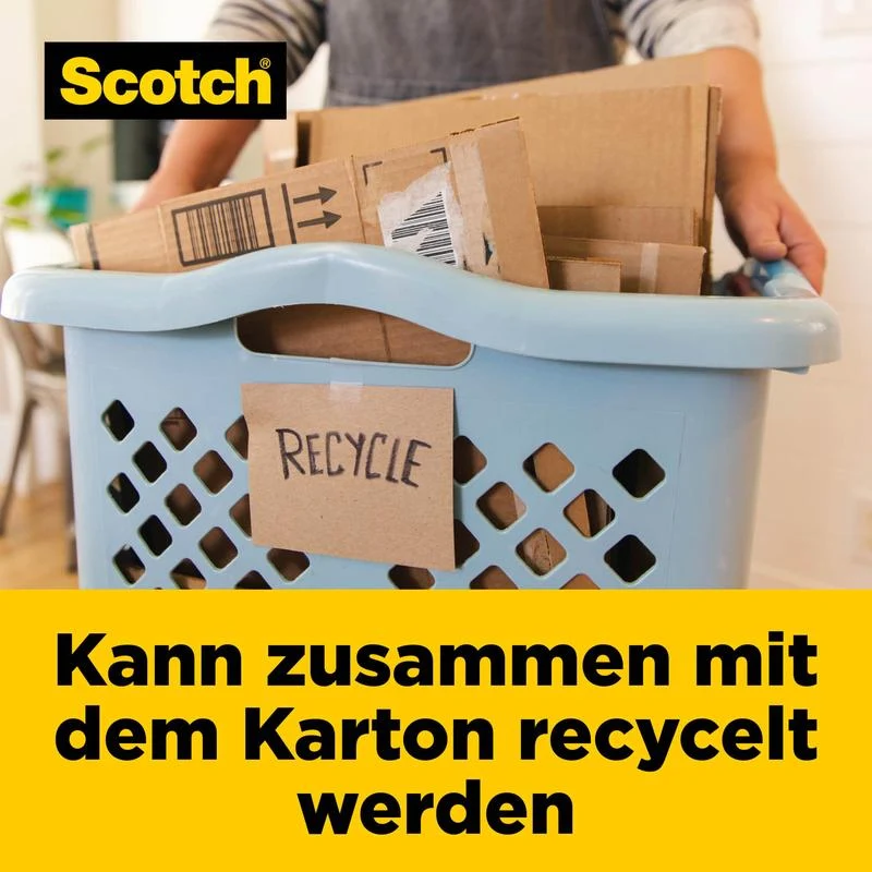 Scotch® Box Lock™ Papier-Verpackungsband, 48 mm x 22,8 m, 1 Rolle/Packung | Packung (1 Rolle)