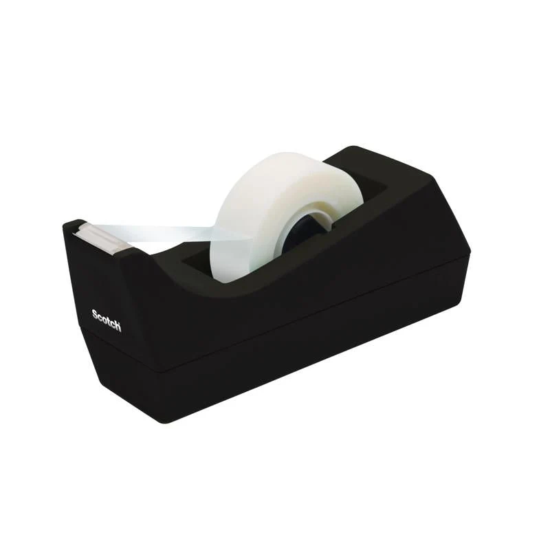 Scotch™ Schreibtisch-Klebebandabroller C38, Schwarz, 1 Abroller/Packung | Packung (1 Stück)