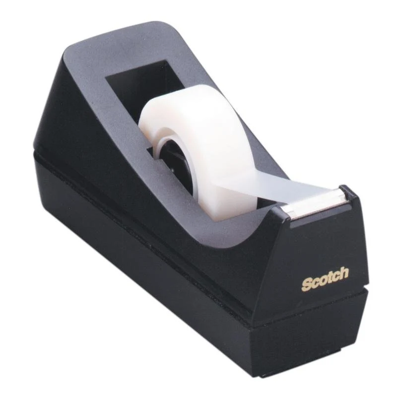 Scotch™ Schreibtisch-Klebebandabroller C38, Schwarz, 1 Abroller/Packung | Packung (1 Stück)